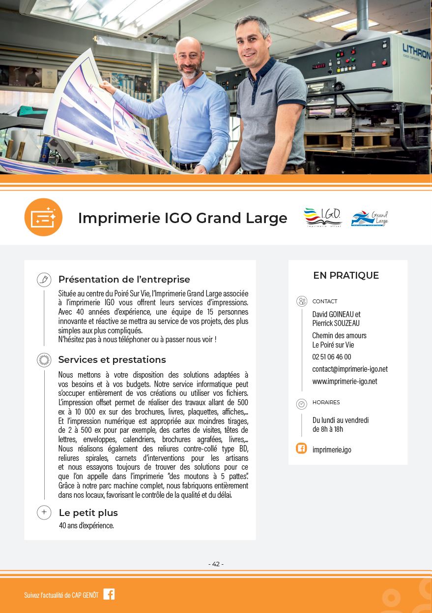 Imprimerie IGO et Grand large